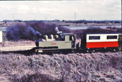 
'Superb' WB 2624 of 1940, The Bowaters Railway, Sittingbourne, March 1970